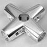 Соединитель 5-и труб,  хромированный фиксированный 584/R-45 