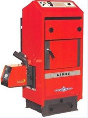Твердотопливные  пеллетные  котлы Atmos D 15 P. Монтаж твердотопливного котла